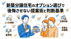 新築分譲住宅のオプション選びで後悔させない提案術と判断基準